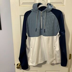 New Peter Millar 3 Color Quarter Zip. XL